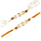 Pearls & Beads Rakhi with Chain Tassel
