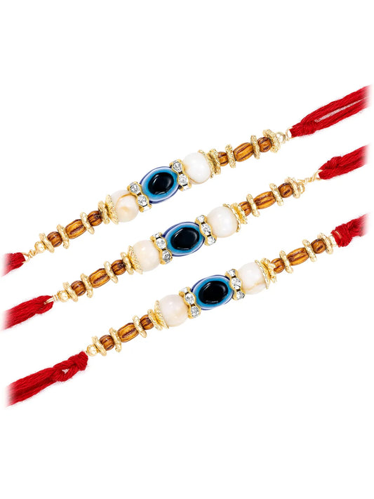 Graceful Evil Eye Set of 3 Rakhis
