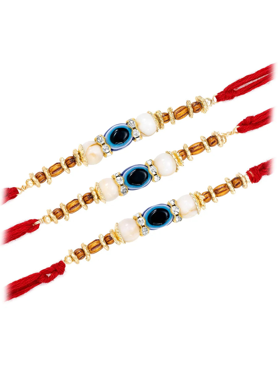 Graceful Evil Eye Set of 3 Rakhis