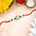 Pearl CZ Halo Rakhi of Sister Grace
