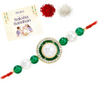 Pearl CZ Halo Rakhi of Sister Grace