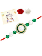 Pearl CZ Halo Rakhi of Sister Grace