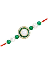 Pearl CZ Halo Rakhi of Sister Grace