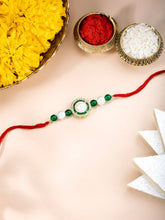 Pearl CZ Halo Rakhi of Sister Grace