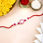 Pearl CZ Halo Rakhi of Sister Grace