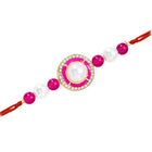 Pearl CZ Halo Rakhi of Sister Grace