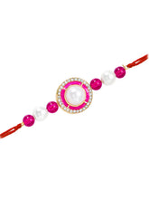 Pearl CZ Halo Rakhi of Sister Grace