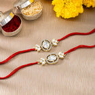 Peora Dazzling Kundan & Crystal Rakhi Set