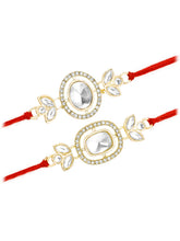 Peora Dazzling Kundan & Crystal Rakhi Set