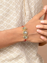 Peora 2 Piece Crystal Beads Rakhi Combo