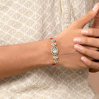 Peora 2 Piece Crystal Beads Rakhi Combo