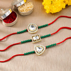 Peora Crystal Shine Beaded Rakhi Thread