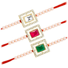 Peora Ornate Crystal Beaded Rakhi Thread