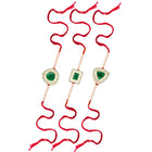Peora Twinkling Beads & Crystal Thread Rakhi
