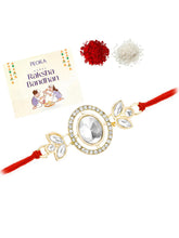 Royal Bond Rakhi with CZ & Crystal Glow