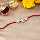Floral Spark Rakhi with CZ & Crystal