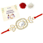 Floral Spark Rakhi with CZ & Crystal