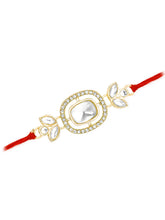 Floral Spark Rakhi with CZ & Crystal