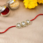 Trikona CZ & Crystal Rakhi for Brothers