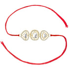 Trikona CZ & Crystal Rakhi for Brothers