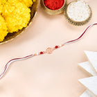 Divine Swastik Symbol Silver Rakhi