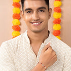 Divine Swastik Symbol Silver Rakhi