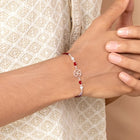 Divine Swastik Symbol Silver Rakhi