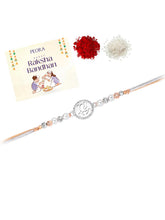 Coin Style Sterling Ganesh Rakhi
