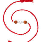 Silver Tied Rudraksh Rakhi Thread