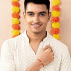 Silver Tied Rudraksh Rakhi Thread