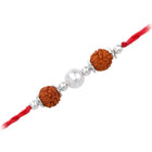 Silver Tied Rudraksh Rakhi Thread