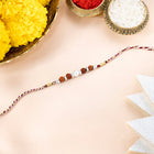 Blessed Bond Rakhi with Beads & Rudraksh