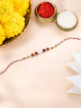Blessed Bond Rakhi with Beads & Rudraksh