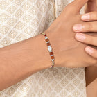 Blessed Bond Rakhi with Beads & Rudraksh