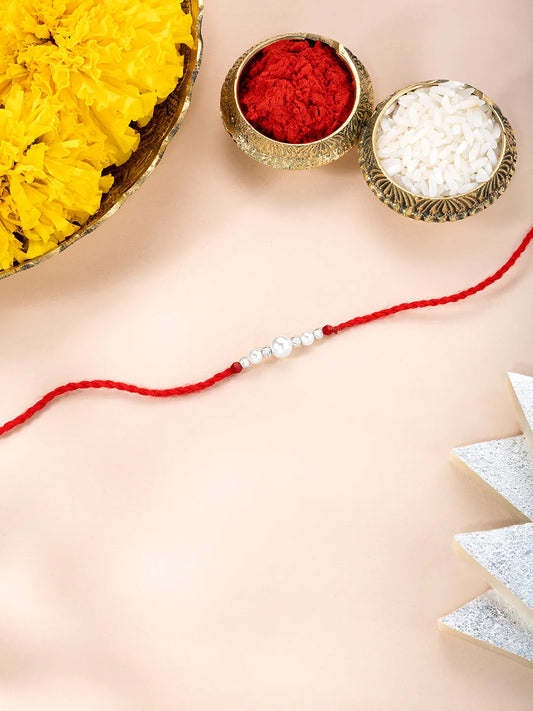 925 Sterling Silver Beaded Rakhi