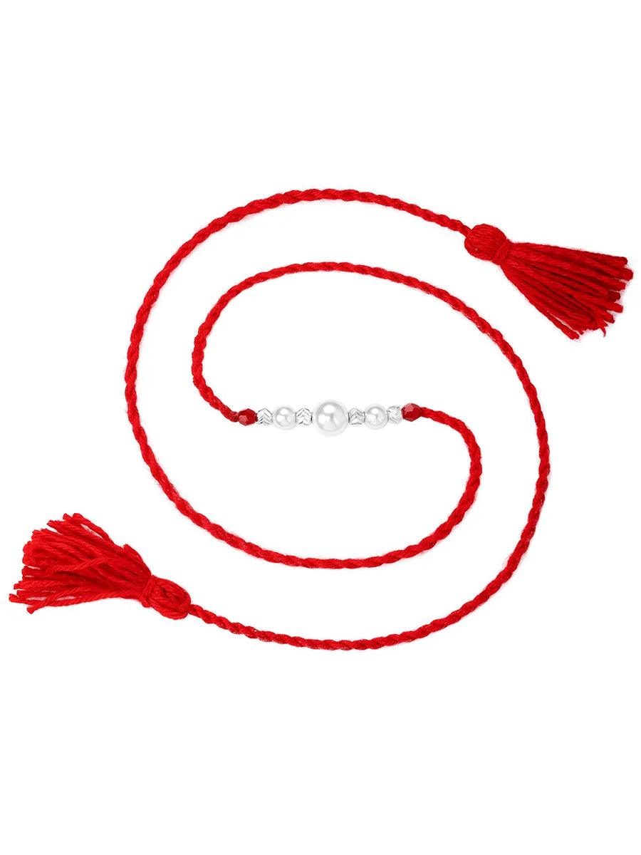 925 Sterling Silver Beaded Rakhi