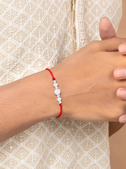 925 Sterling Silver Beaded Rakhi
