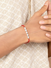 Pearl Charm Rakhi in Sterling Silver