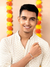 Pearl Charm Rakhi in Sterling Silver