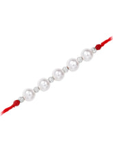 Pearl Charm Rakhi in Sterling Silver