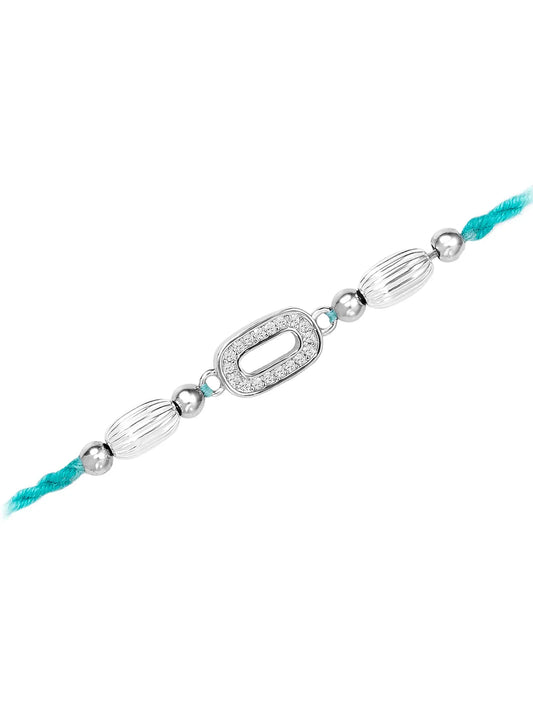 Sterling Silver Rakhi Weave Design Band
