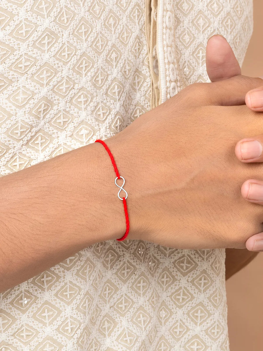 Infinity Love Sterling Silver Rakhi