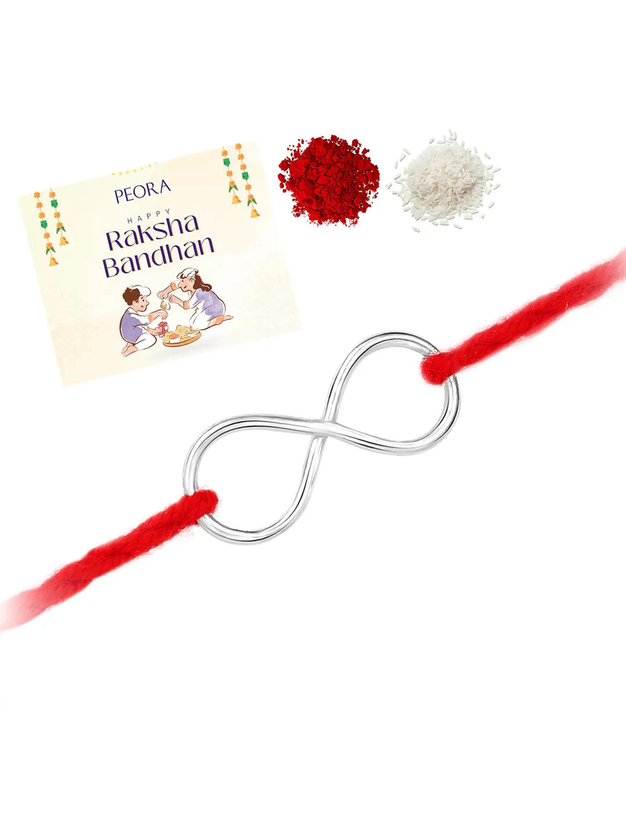 Infinity Love Sterling Silver Rakhi