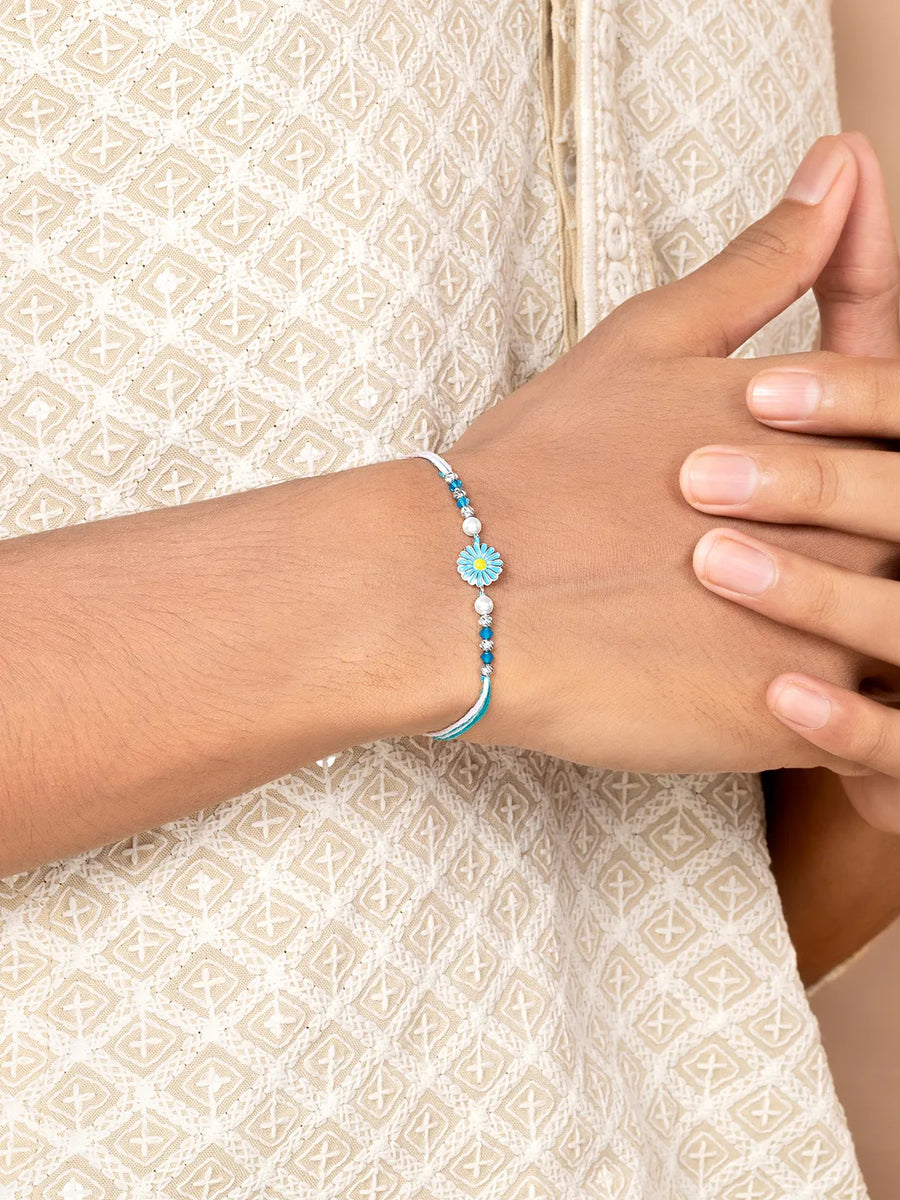 Bloom Inspired Sterling Silver Rakhi