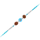 Silver Evil Eye Rudraksh Rakhi