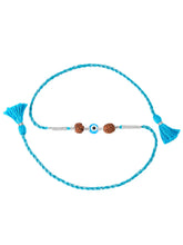 Silver Evil Eye Rudraksh Rakhi
