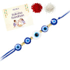 Evil Eye Sterling Silver Thread Rakhi
