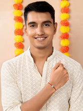 Protective Evil Eye & CZ Silver Rakhi