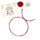 Protective Evil Eye & CZ Silver Rakhi