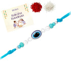 Minimalist Evil Eye Silver Thread